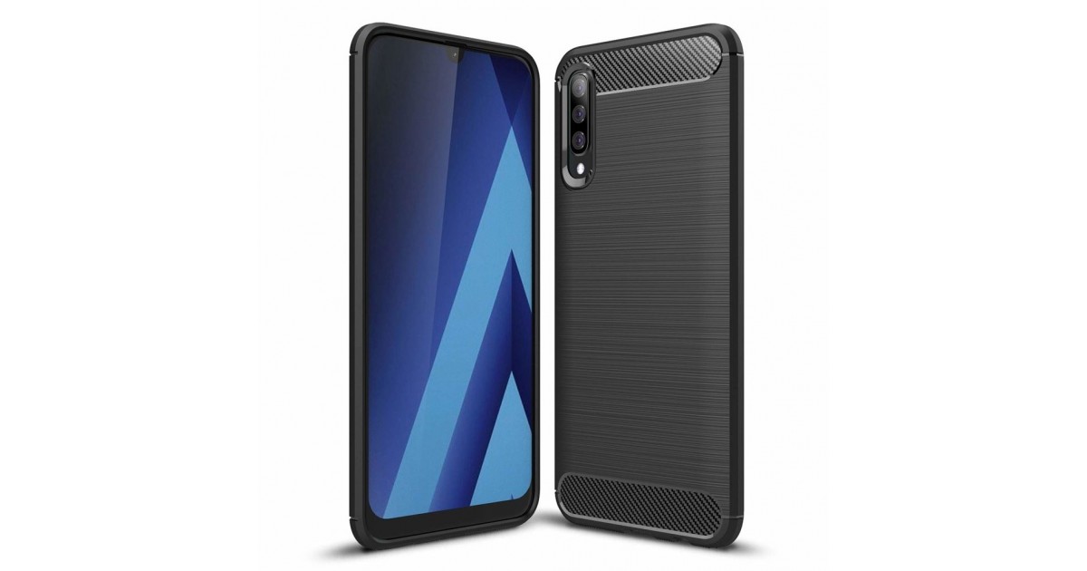 Husa Tpu Carbon pentru Samsung Galaxy A70 , Neagra