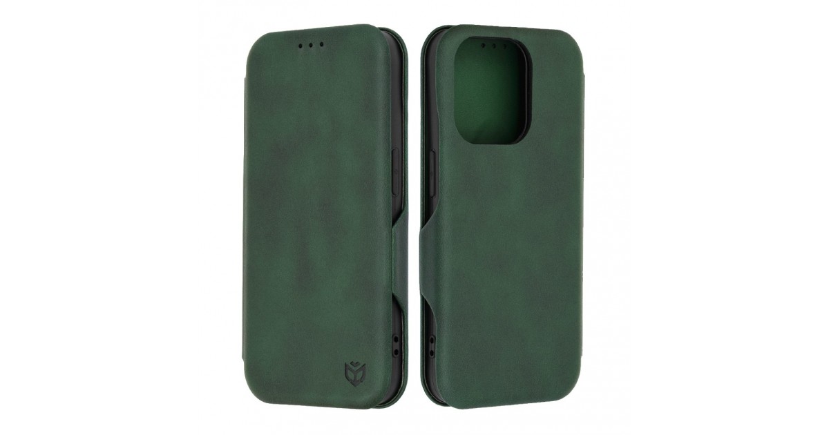 Husa pentru iPhone 15 Pro Techsuit Safe Wallet Plus, Verde