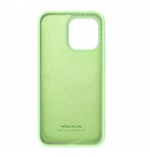 Husa pentru iPhone 15 Pro - Nillkin CamShield Silky MagSafe Silicone - Verde menta Verde