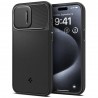 Husa iPhone 15 Pro - Spigen Optik Mag Armor - Neagra