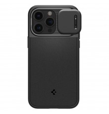 Husa iPhone 15 Pro - Spigen Optik Mag Armor - Neagra