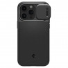 Husa iPhone 15 Pro - Spigen Optik Mag Armor - Neagra