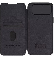 Husa pentru iPhone 15 Plus - Nillkin QIN Leather Case - Neagra