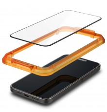 Folie pentru iPhone 15 (set 2) - Spigen Glas.TR Align Master - Negru