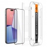 Folie pentru iPhone 15 Plus (set 2) - Spigen Glas.TR EZ FIT - Negru