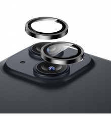 Folie Camera pentru iPhone 15 / 15 Plus - ESR Armorite Camera Lens Protectors - Negru