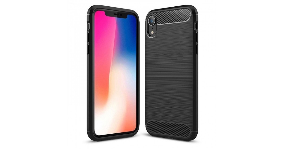 Husa Tpu Carbon pentru iPhone XS Max, Neagra