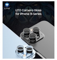 Folie pentru iPhone 15 / 15 Plus - Lito S+ Camera Glass Protector - Verde