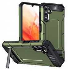 Husa pentru Samsung Galaxy A14 4G / A14 5G - Techsuit Hybrid Armor Kickstand - Verde