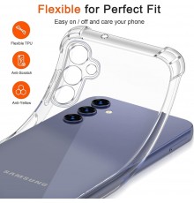 Husa pentru Samsung Galaxy A14 4G / A14 5G - Techsuit Shockproof Clear Silicone - Clear