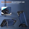 Husa pentru Samsung Galaxy A14 4G / A14 5G - Techsuit Hybrid Armor Kickstand - Albastra