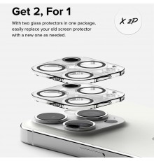 Folie Camera pentru iPhone 15 Pro (set 2) - Ringke Camera Protector Glass - Clear