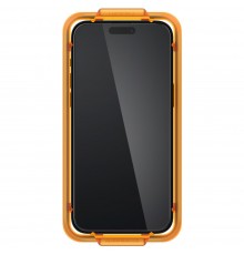 Folie pentru iPhone 15 Pro Max (set 2) - Spigen Glas.TR Align Master - Negru