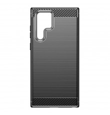 Husa pentru Samsung Galaxy S24 Ultra - Techsuit Carbon Silicone - Neagra