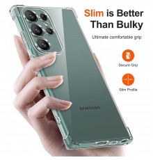 Husa pentru Samsung Galaxy S24 Ultra - Techsuit Shockproof Clear Silicone - Clear