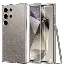 Huse pentru Samsung Galaxy S24 Ultra - Spigen Liquid Crystal Glitter - Crystal Quartz