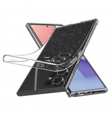 Huse pentru Samsung Galaxy S24 Ultra - Spigen Liquid Crystal Glitter - Crystal Quartz