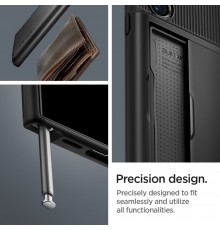 Husa pentru Samsung Galaxy S24 Ultra - Spigen Slim Armor CS - Neagra