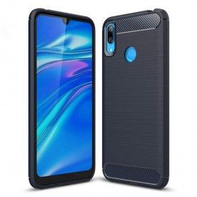 Husa Tpu Carbon pentru Huawei Y7 (2019), Midnight Blue