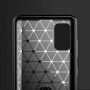 Husa Tpu Carbon Fibre pentru Samsung Galaxy A41, Neagra