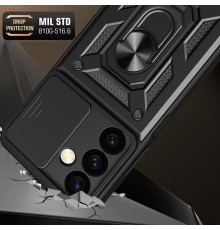 Husa pentru Samsung Galaxy S24 - Techsuit CamShield Series - Neagra