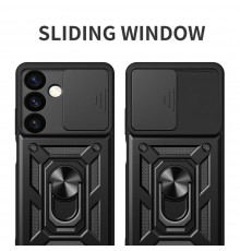 Husa pentru Samsung Galaxy S24 - Techsuit CamShield Series - Neagra