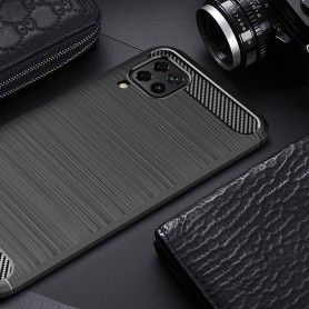 Husa Tpu Carbon Fibre pentru Huawei P40 Lite, Neagra