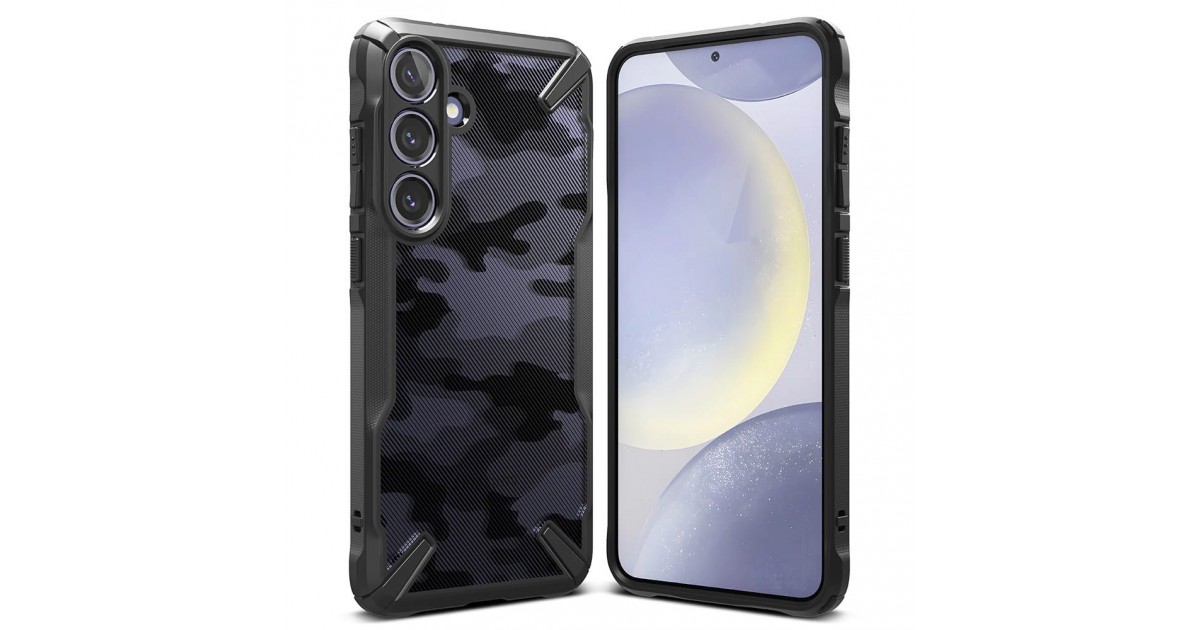 Husa pentru Samsung Galaxy S24 - Ringke Fusion X Design - Camo Neagra