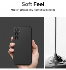 Husa pentru Samsung Galaxy S24 - Ringke Silicone Magnetic - Neagra