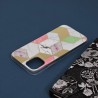 Husa Carcasa Spate pentru iPhone 11 - Marble Design, Hexagoane Violet