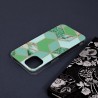 Husa Carcasa Spate pentru iPhone 13 - Marble Design, Hexagoane Verzi