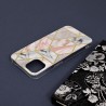 Husa Carcasa Spate pentru iPhone 13 - Marble Design, Hexagoane Roz