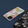 Husa Carcasa Spate pentru iPhone 13 - Marble Design, Hexagoane Violet