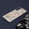 Husa Carcasa Spate pentru Samsung Galaxy S21 Plus - Marble Design, Hexagoane Roz