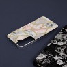 Husa Carcasa Spate pentru Samsung Galaxy S22 - Marble Design, Hexagoane Roz