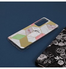 Husa Carcasa Spate pentru Xiaomi 12 - Marble Design, Hexagoane Violet