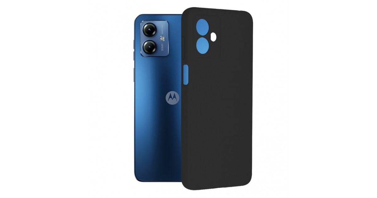 Husa pentru Motorola Moto G14 - Techsuit Soft Edge Silicone - Neagra