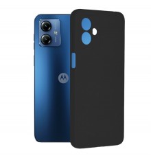 Husa pentru Motorola Moto G14 - Techsuit Carbon Silicone - Neagra