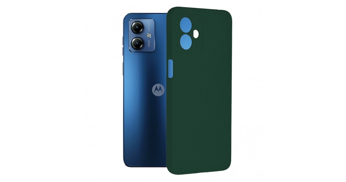 Husa pentru Motorola Moto G14 - Techsuit Soft Edge Silicone - Verde inchisa