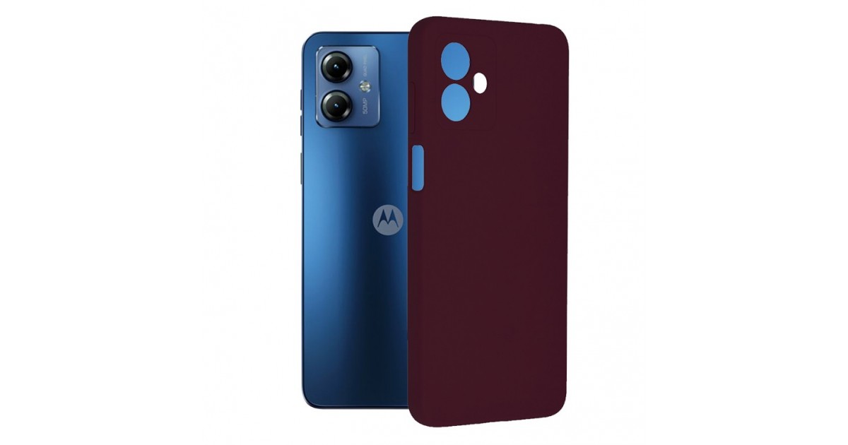 Husa pentru Motorola Moto G14 - Techsuit Soft Edge Silicone - Plum Violet