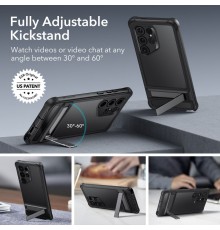 Husa pentru Samsung Galaxy S24 Ultra - ESR Shock Armor Kickstand - Frosted Neagra