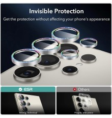 Folie Camera pentru Samsung Galaxy S24 Ultra - ESR Lens Protector Tempered Glass - Rhinestone