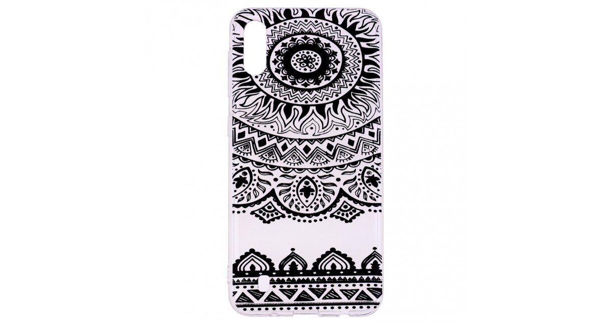 Husa Samsung A10 - Tpu , Black Mandala Design