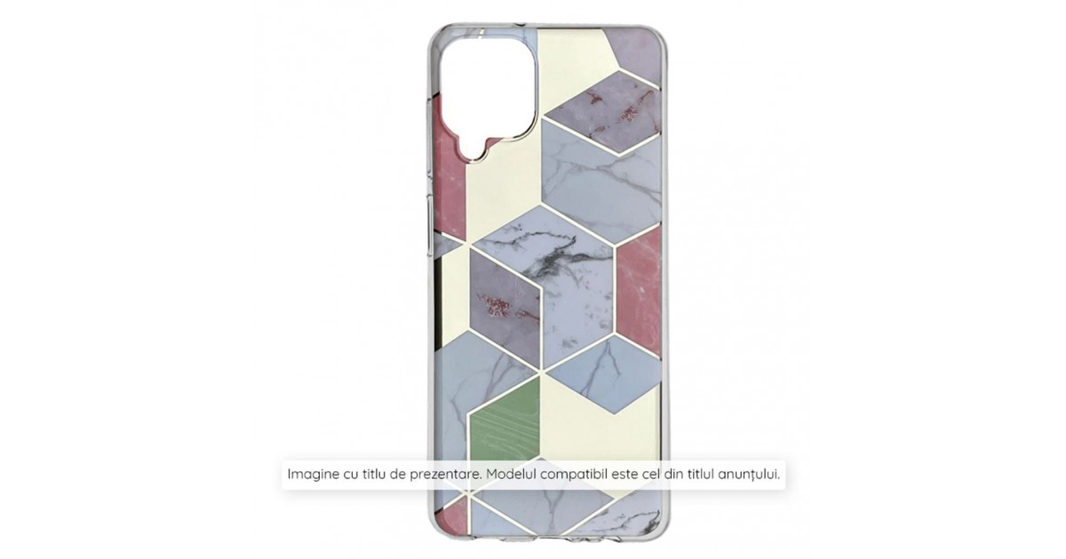 Husa pentru Samsung Galaxy S24 - Techsuit Marble Series - Mov Hex