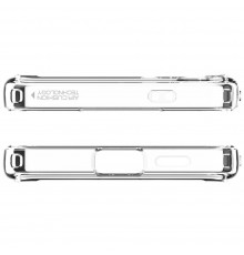 Husa pentru Samsung Galaxy S24 - Spigen Crystal Hybrid OneTap Ring MagSafe - Alba