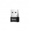 Adaptor OTG Type-C la USB-A 480Mbps - Hoco (UA6) - Negru