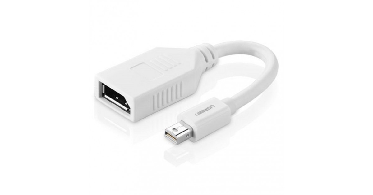 Convertor Mini DisplayPort la DisplayPort 4k@2k, 15cm - Ugreen (10445) - Alb