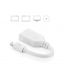 Convertor Mini DisplayPort la DisplayPort 4k@2k, 15cm - Ugreen (10445) - Alb