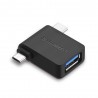 Adaptor OTG Micro-USB la Type-C, USB 3.0 5Gbps - Ugreen (30453) - Negru