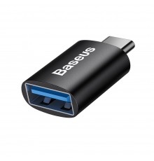 Adaptor USB-C la 3x USB3.0 + RJ45, 0.2m - Hoco Easy Link (HB35) - Negru